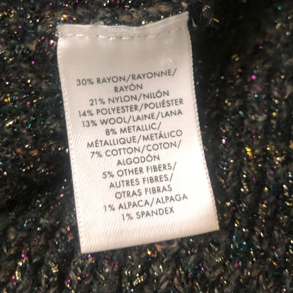 Ann Taylor Grey metallic sparkly sweater - Picture 7 of 7